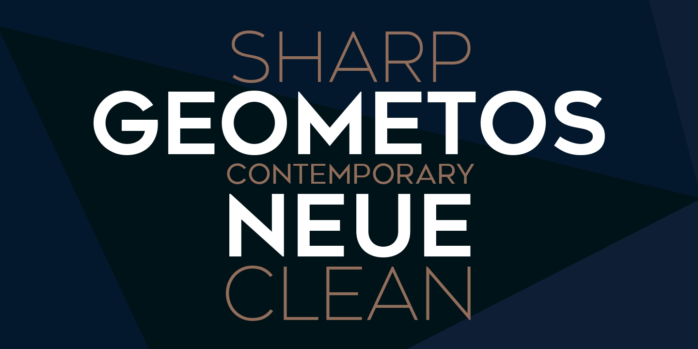 Geometos Neue Font preview